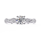 WOKE ™ 0.95 CARAT VVS-EF Lab Grown Diamond ring in 14/18k Gold| WOKE