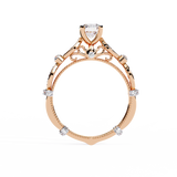 WOKE ™ 0.95 CARAT VVS-EF Lab Grown Diamond ring in 14/18k Gold| WOKE