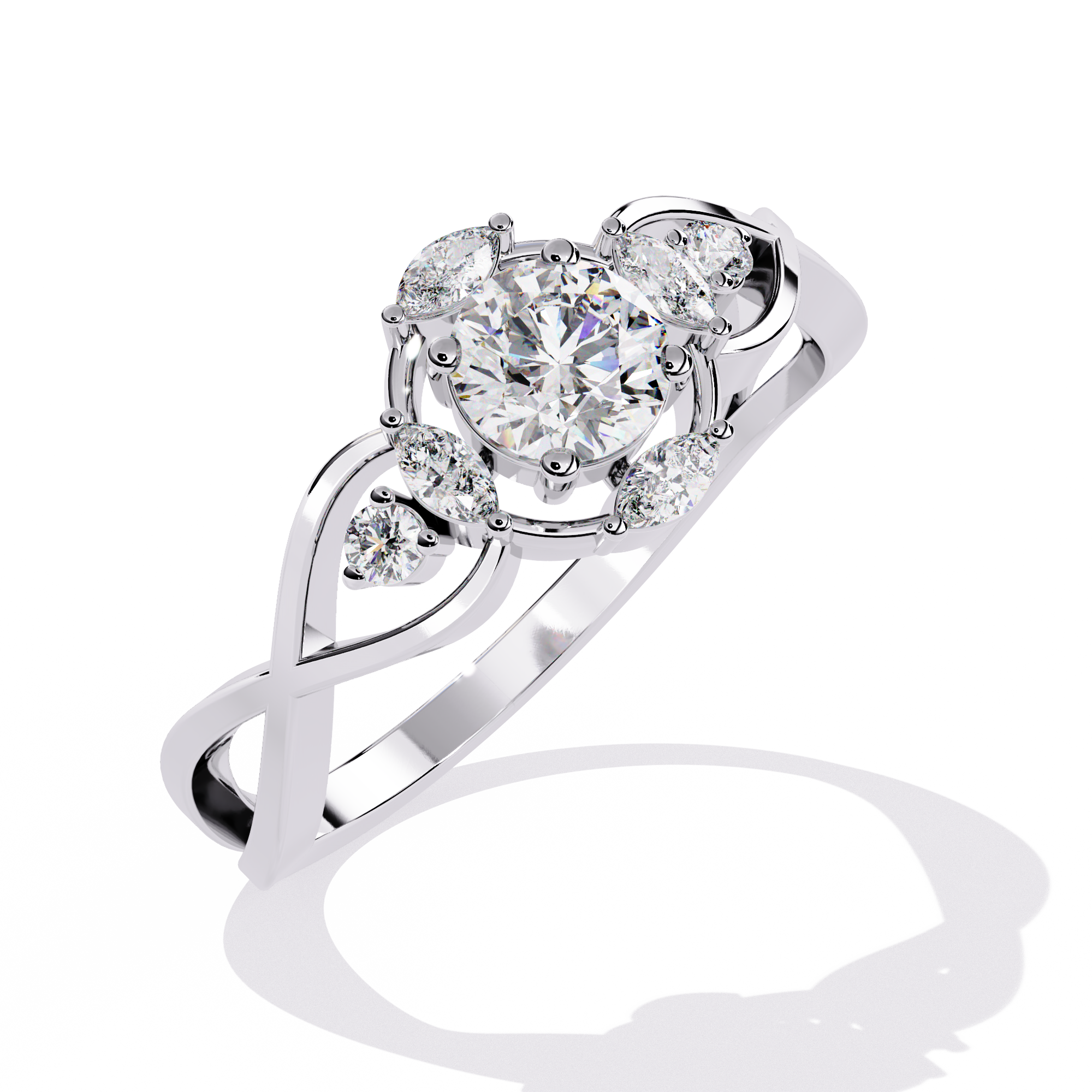 WOKE ™ 0.82 CARAT VVS-EF Lab Grown Diamond ring in 14/18k Gold| WOKE