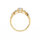WOKE ™ 1.25 CARAT VVS-EF Lab Grown Diamond ring in 14/18k Gold| WOKE