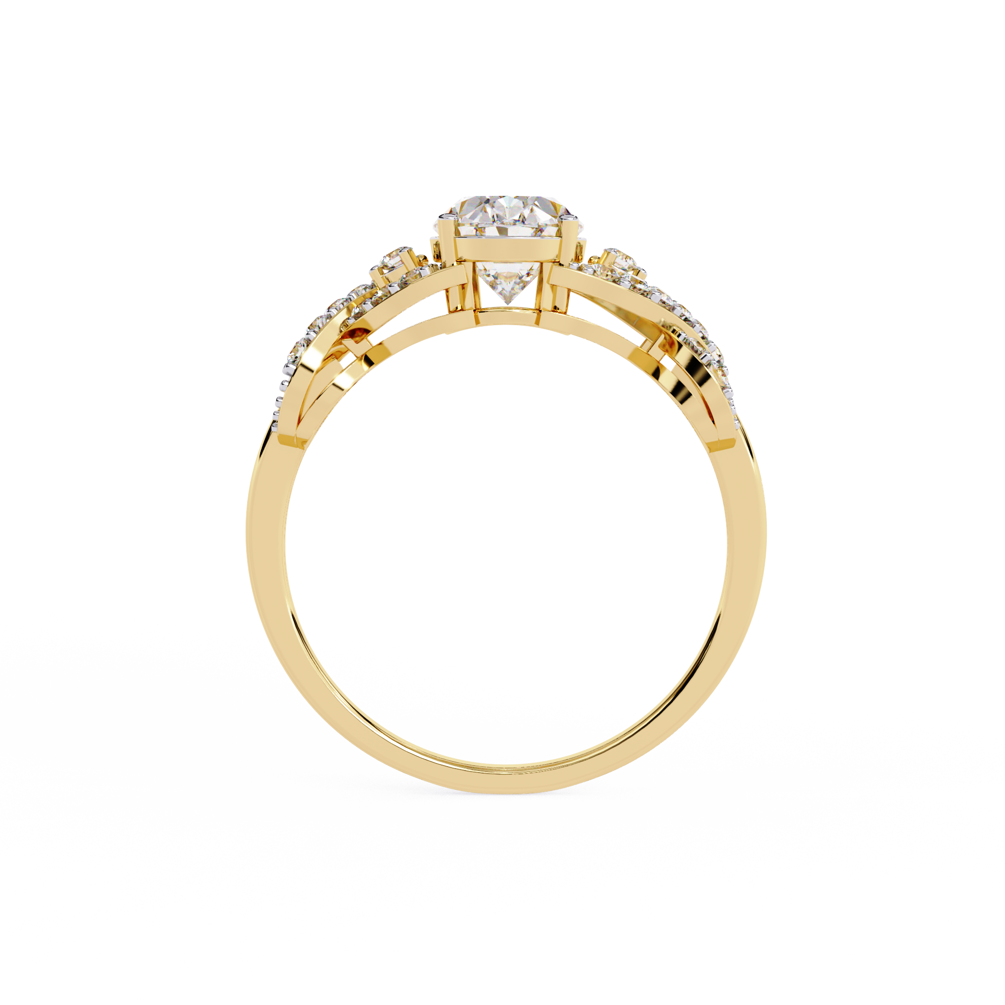 WOKE ™ 1.25 CARAT VVS-EF Lab Grown Diamond ring in 14/18k Gold| WOKE