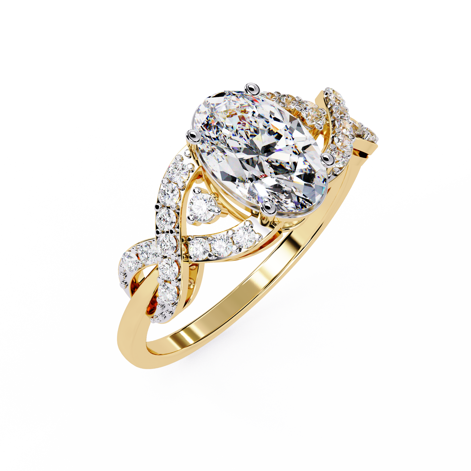 WOKE ™ 1.25 CARAT VVS-EF Lab Grown Diamond ring in 14/18k Gold| WOKE