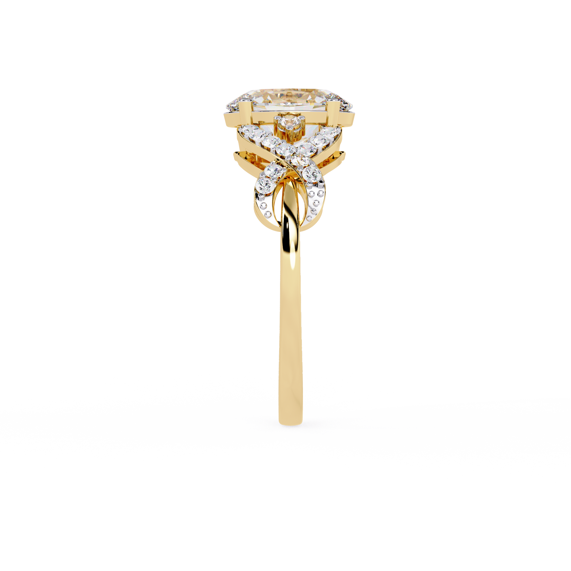 WOKE ™ 1.25 CARAT VVS-EF Lab Grown Diamond ring in 14/18k Gold| WOKE