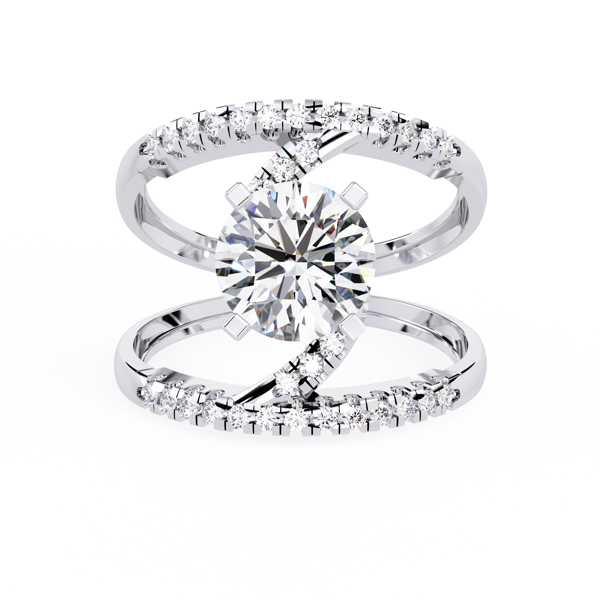 WOKE ™ 1.25 CARAT VVS-EF Lab Grown Diamond ring in 14/18k Gold| WOKE