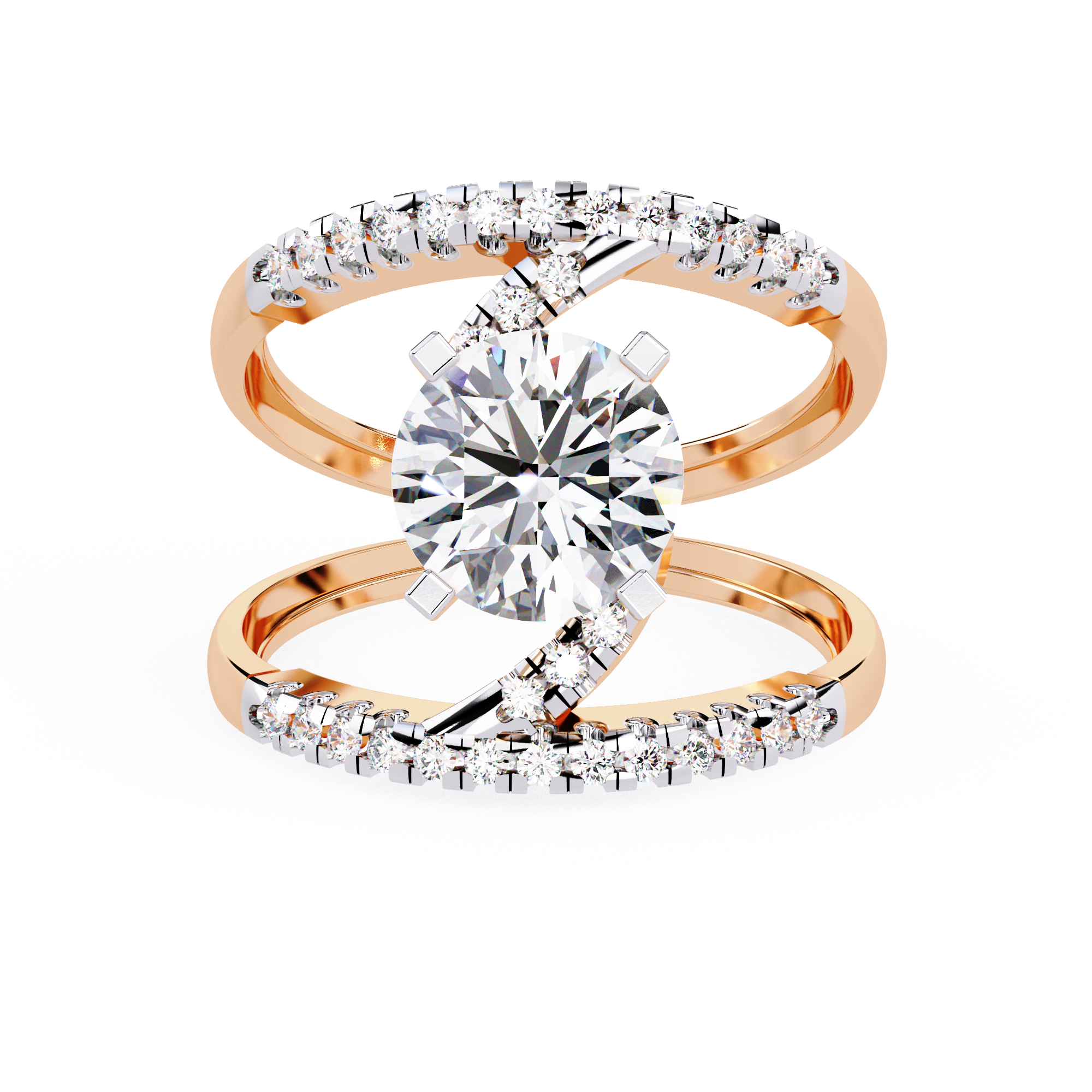 WOKE ™ 1.25 CARAT VVS-EF Lab Grown Diamond ring in 14/18k Gold| WOKE