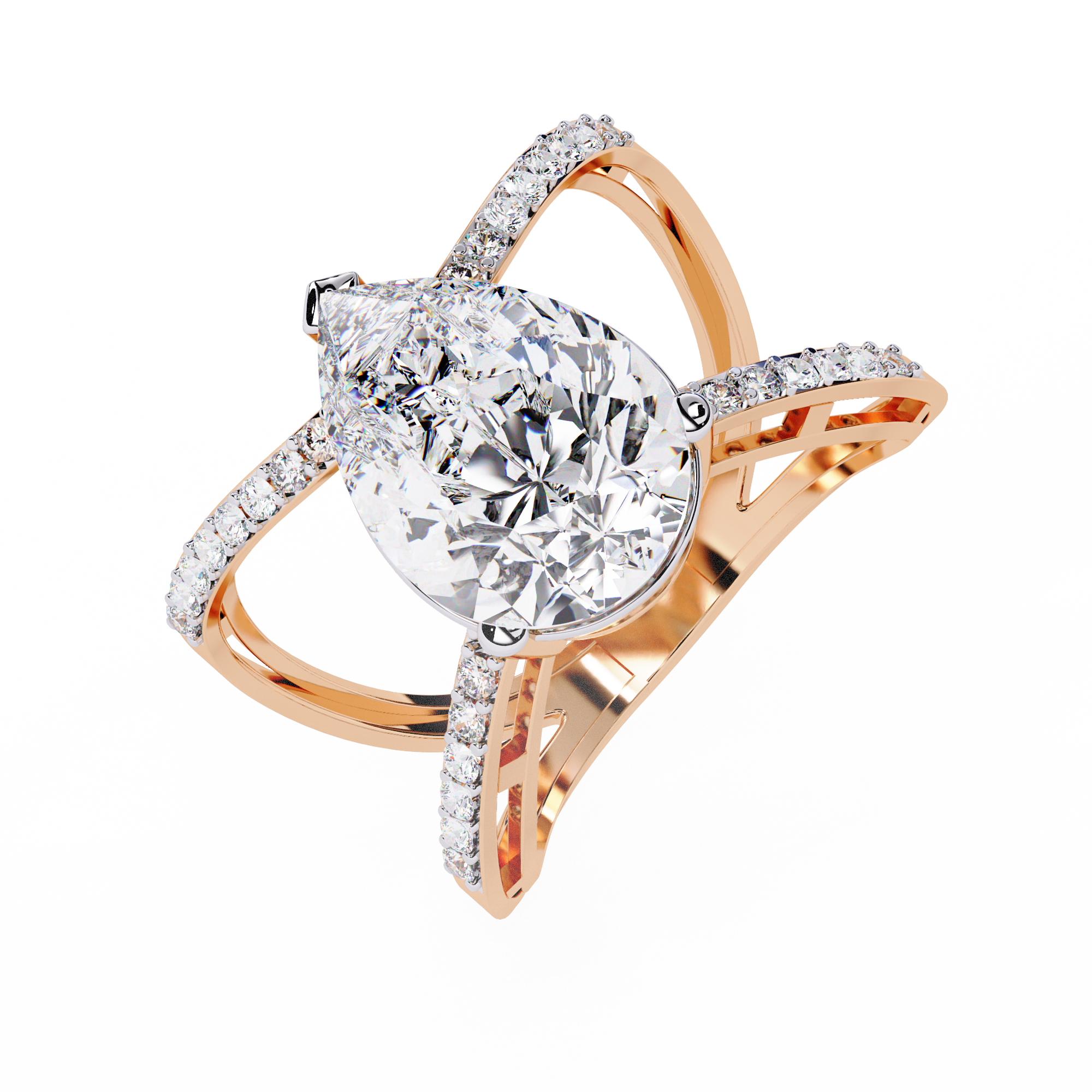 WOKE ™ 1.75 CARAT VVS-EF Lab Grown Diamond ring in 14/18k Gold| WOKE