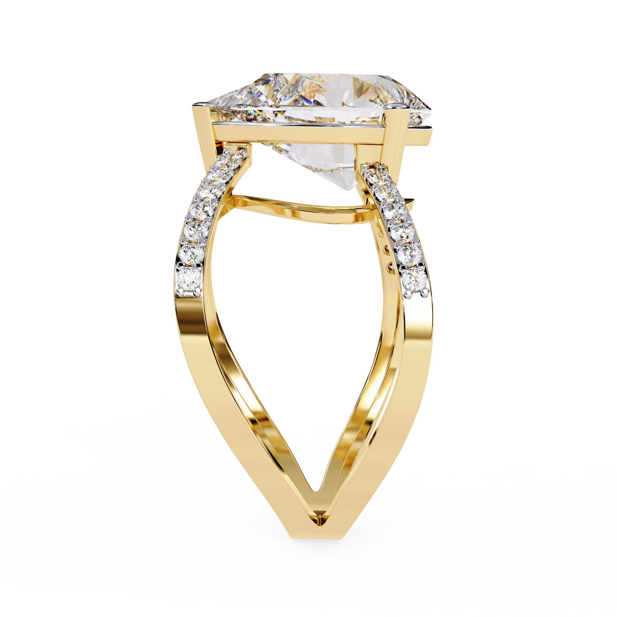 WOKE ™ 1.75 CARAT VVS-EF Lab Grown Diamond ring in 14/18k Gold| WOKE