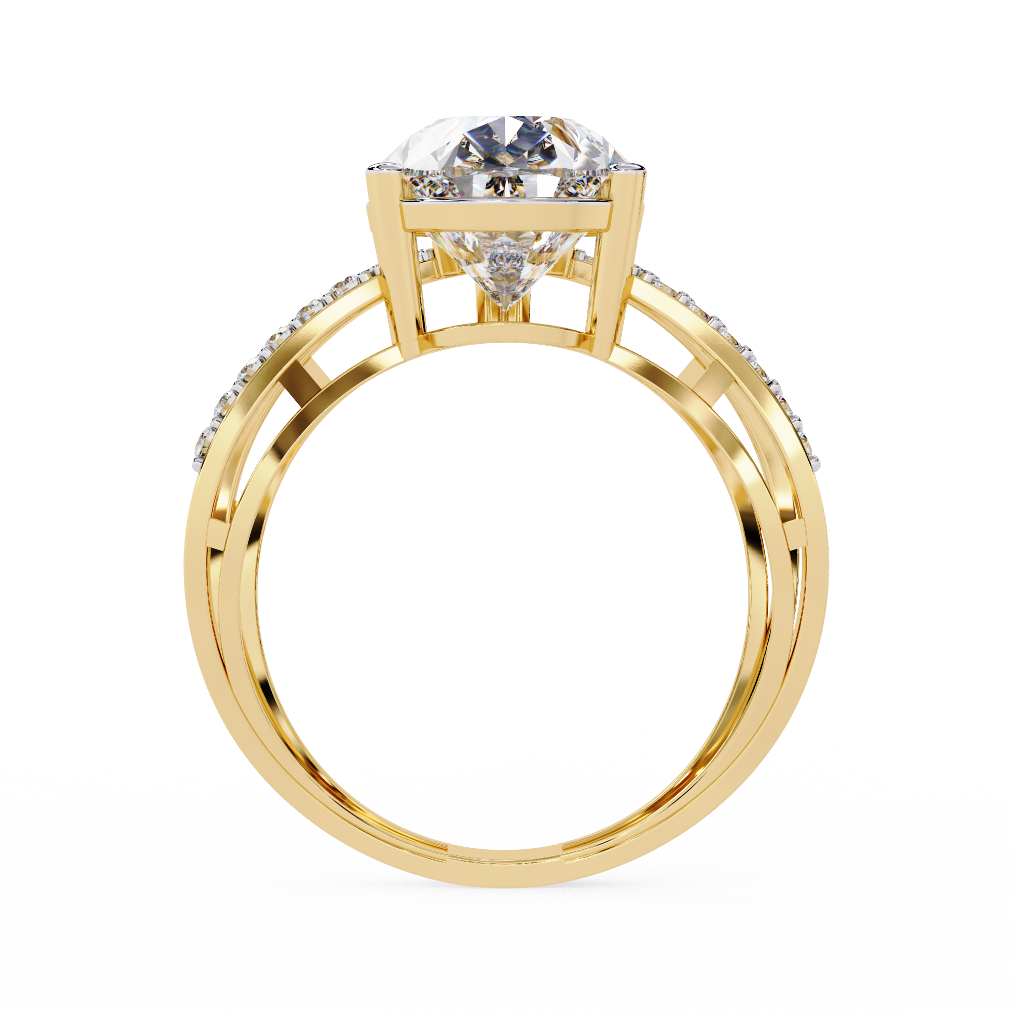 WOKE ™ 1.75 CARAT VVS-EF Lab Grown Diamond ring in 14/18k Gold| WOKE