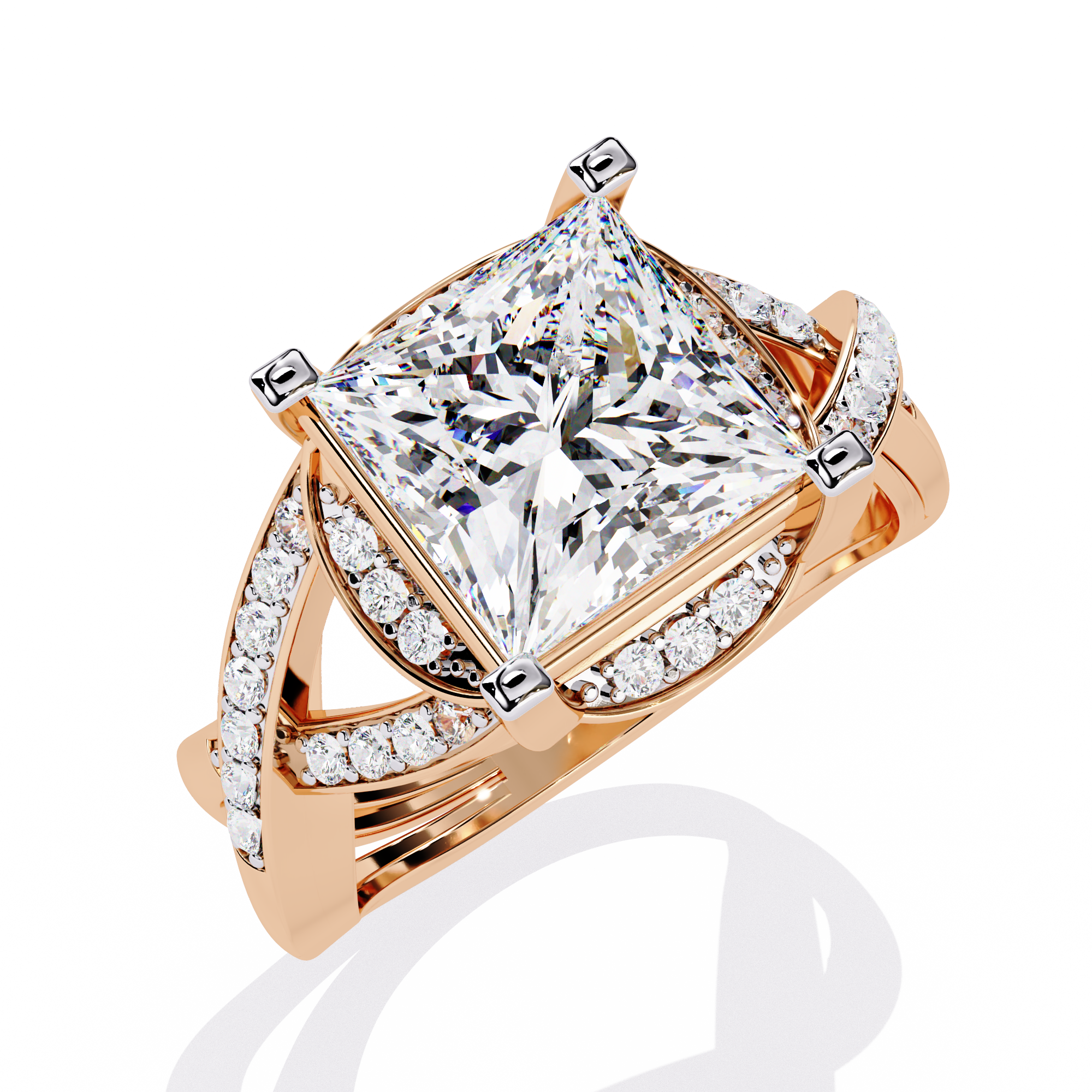 WOKE ™ 1.75 CARAT VVS-EF Lab Grown Diamond ring in 14/18k Gold| WOKE