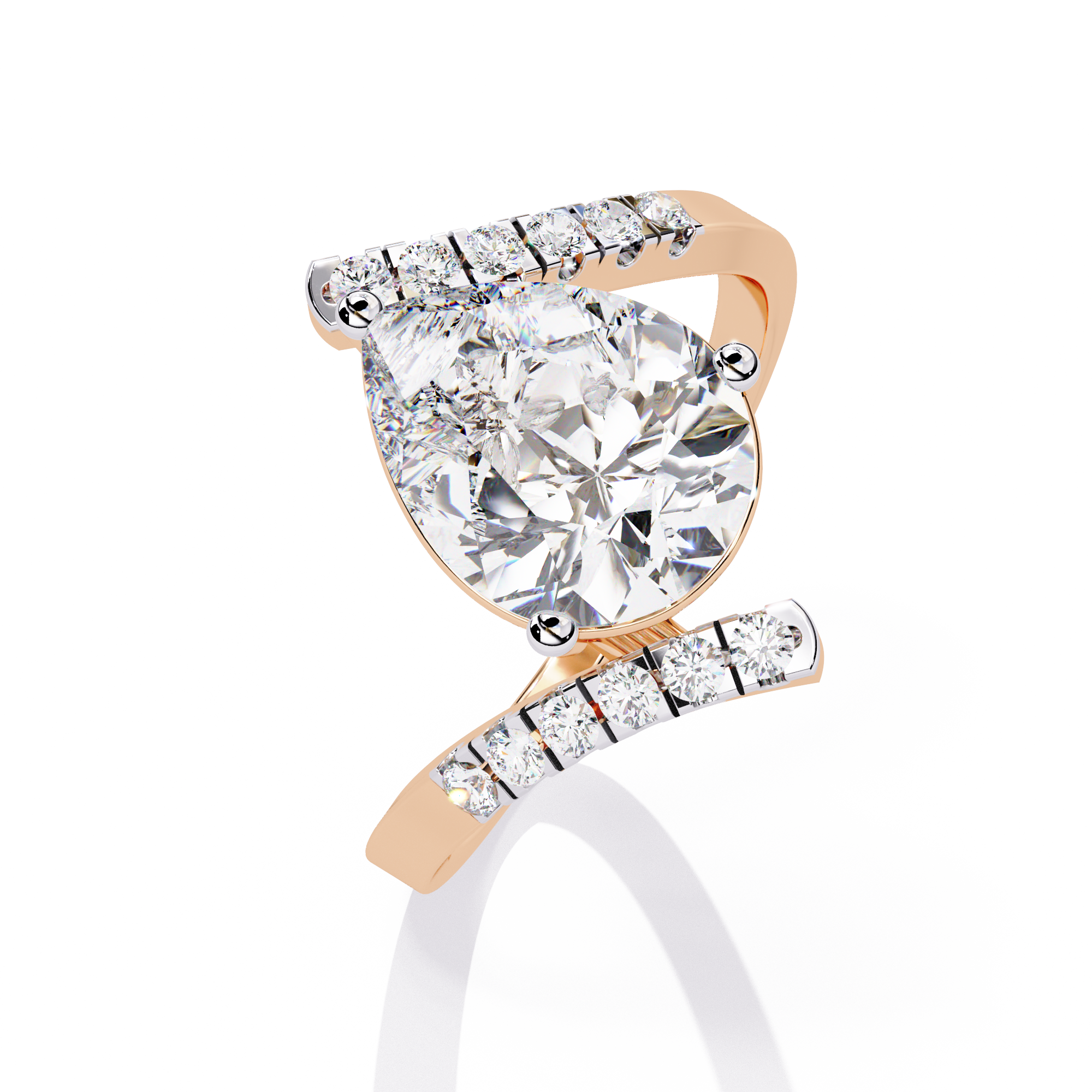 WOKE ™ 1.75 CARAT VVS-EF Lab Grown Diamond ring in 14/18k Gold| WOKE