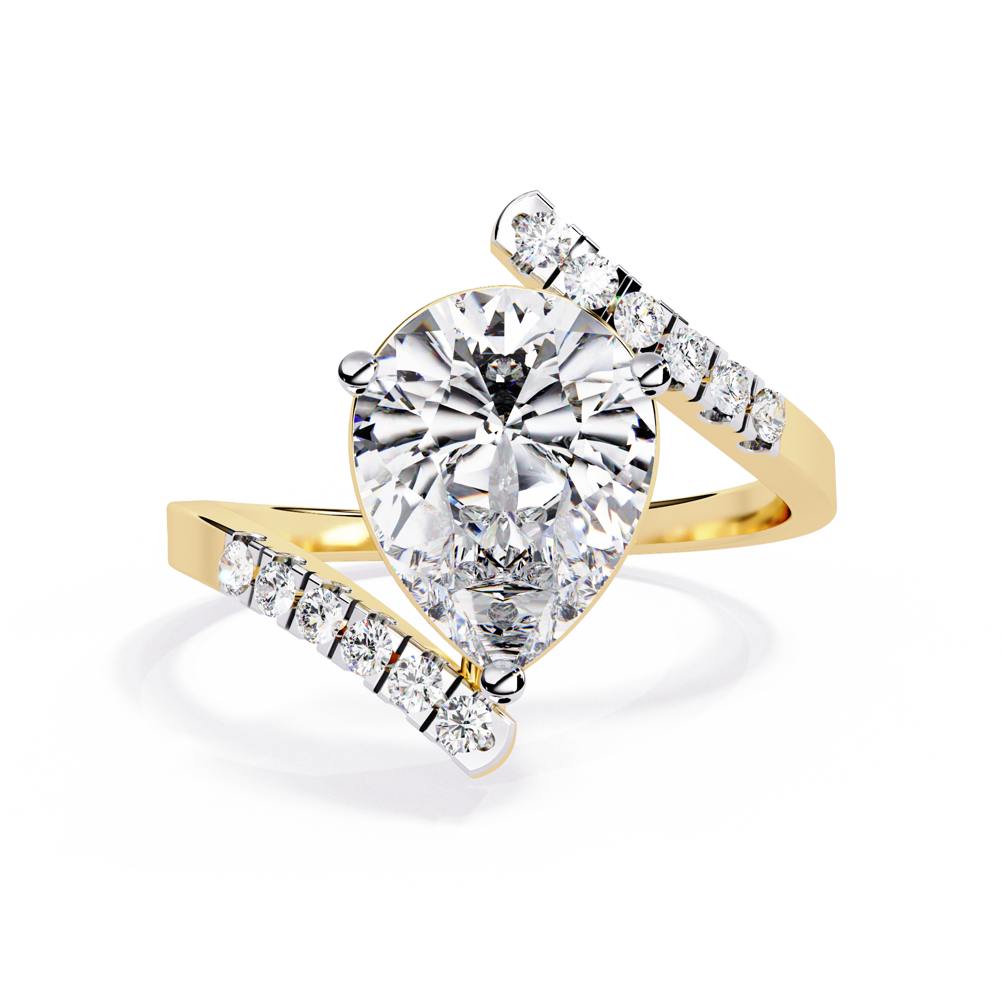 WOKE ™ 1.75 CARAT VVS-EF Lab Grown Diamond ring in 14/18k Gold| WOKE