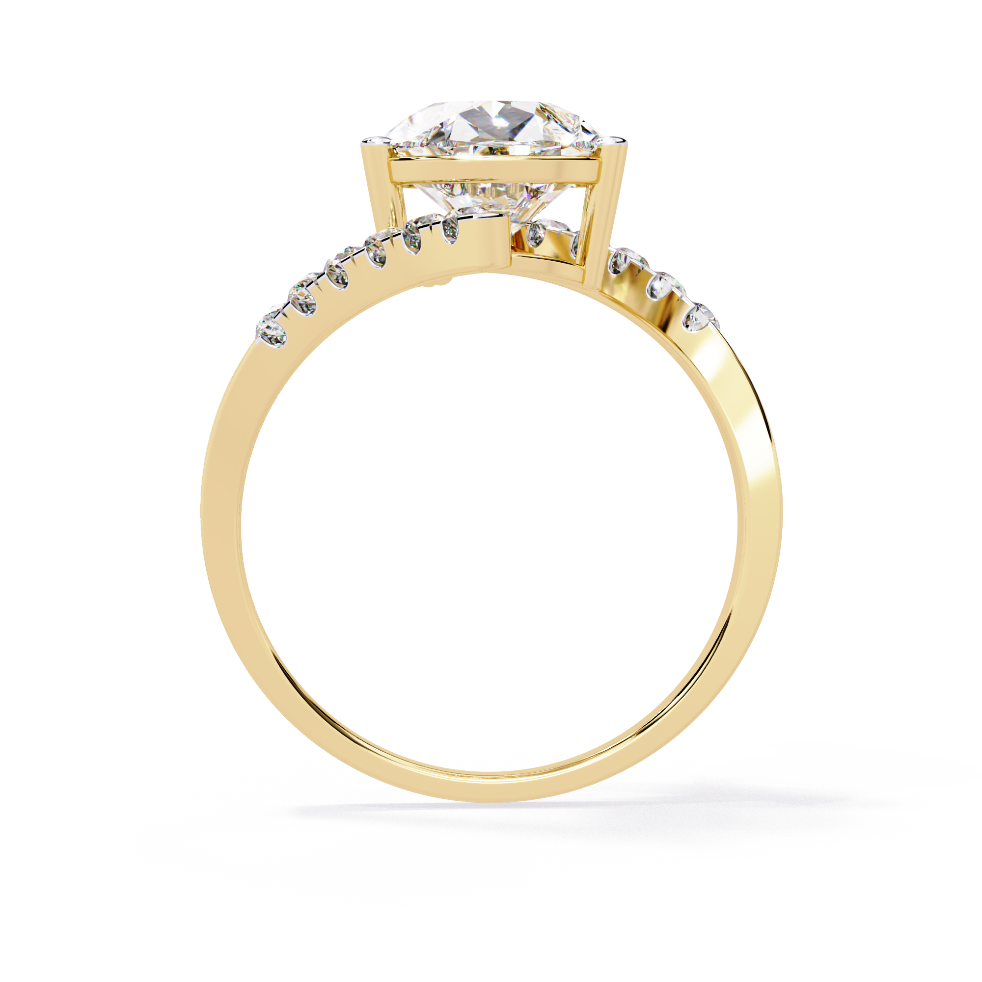 WOKE ™ 1.75 CARAT VVS-EF Lab Grown Diamond ring in 14/18k Gold| WOKE