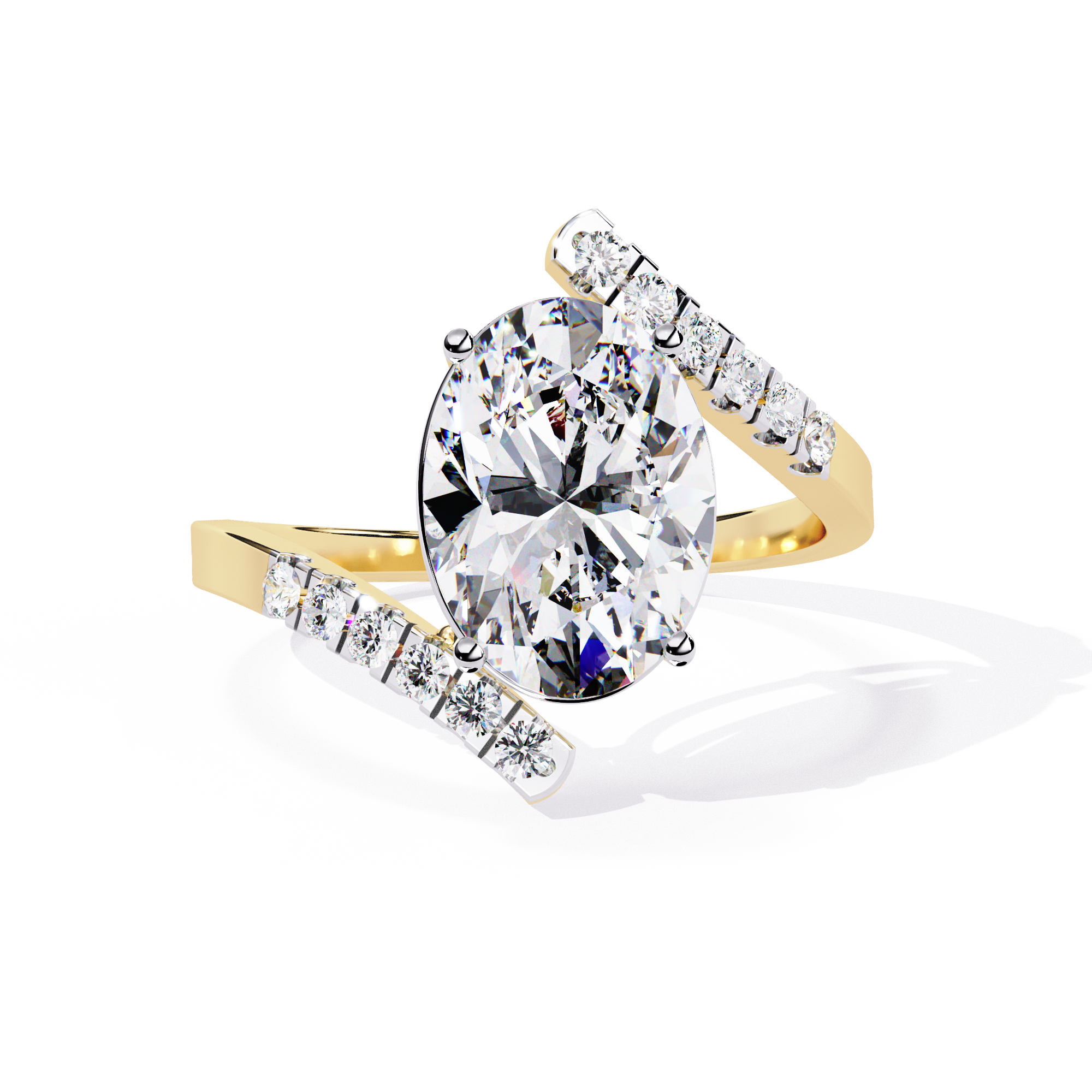 WOKE ™ 1.75 CARAT VVS-EF Lab Grown Diamond ring in 14/18k Gold| WOKE