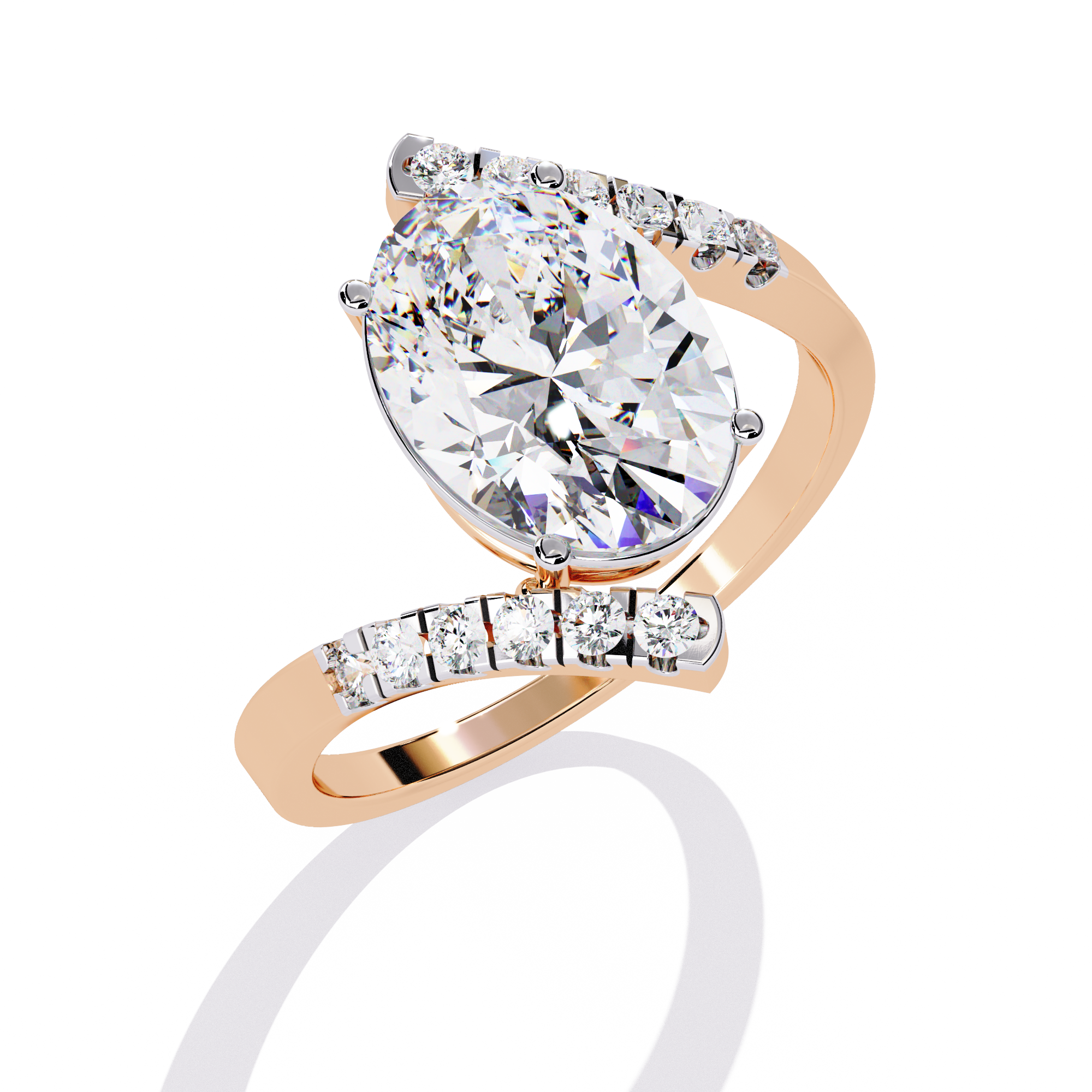 WOKE ™ 1.75 CARAT VVS-EF Lab Grown Diamond ring in 14/18k Gold| WOKE