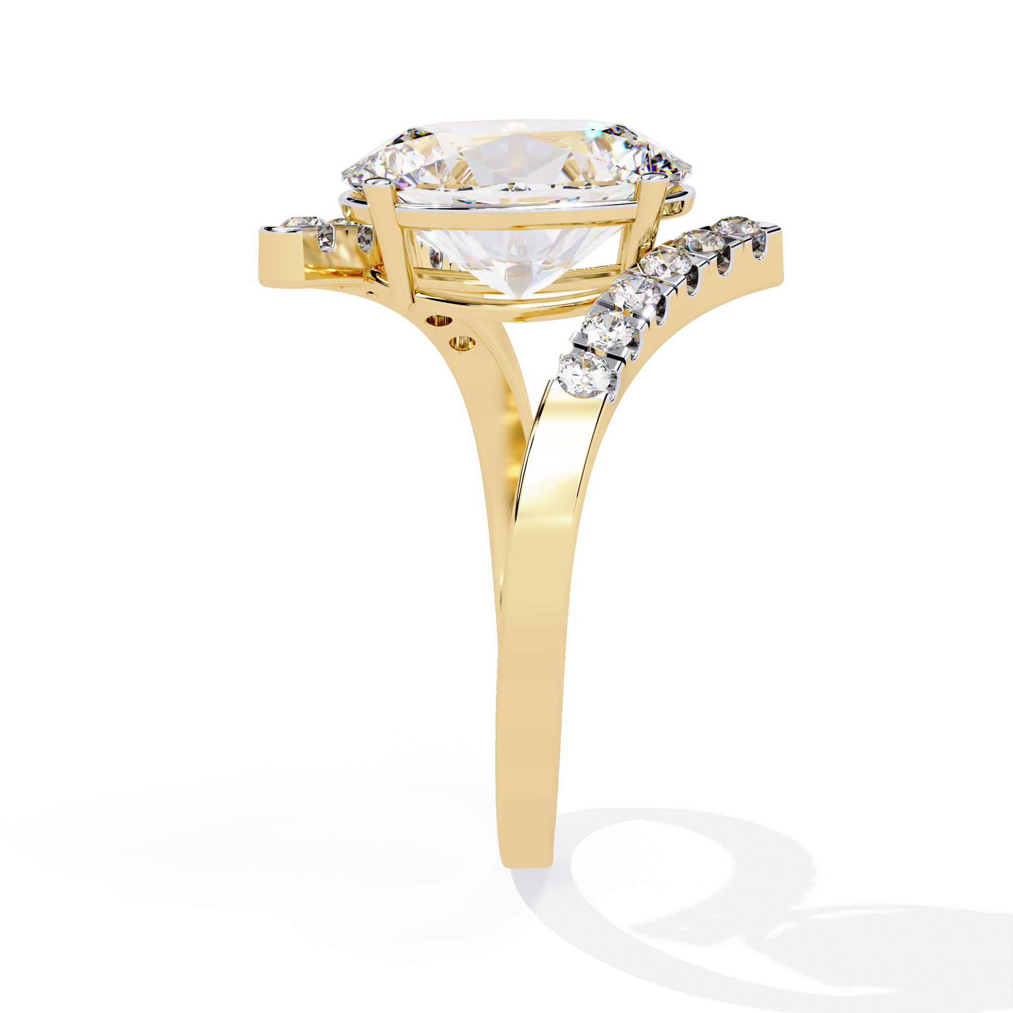 WOKE ™ 1.75 CARAT VVS-EF Lab Grown Diamond ring in 14/18k Gold| WOKE