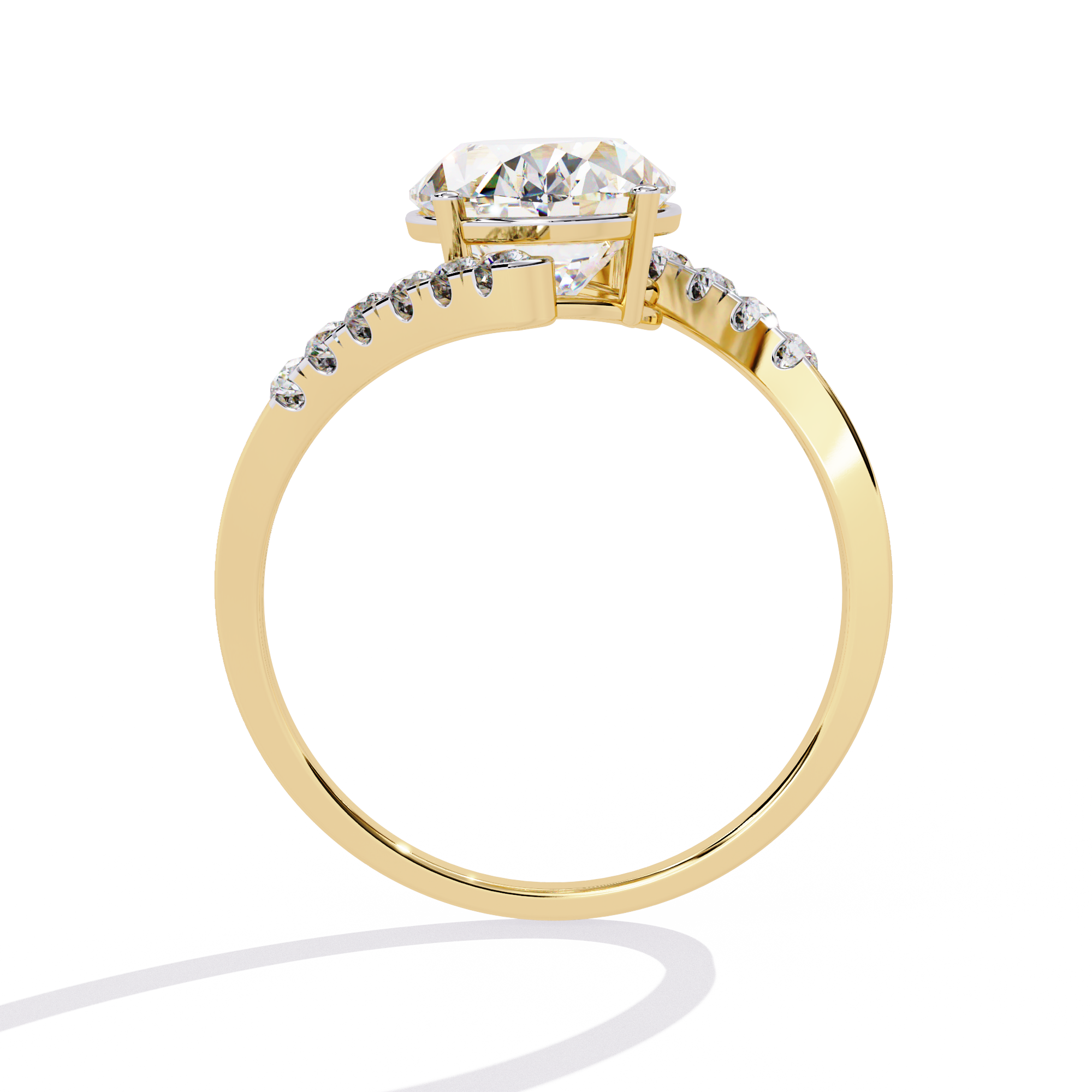 WOKE ™ 1.75 CARAT VVS-EF Lab Grown Diamond ring in 14/18k Gold| WOKE