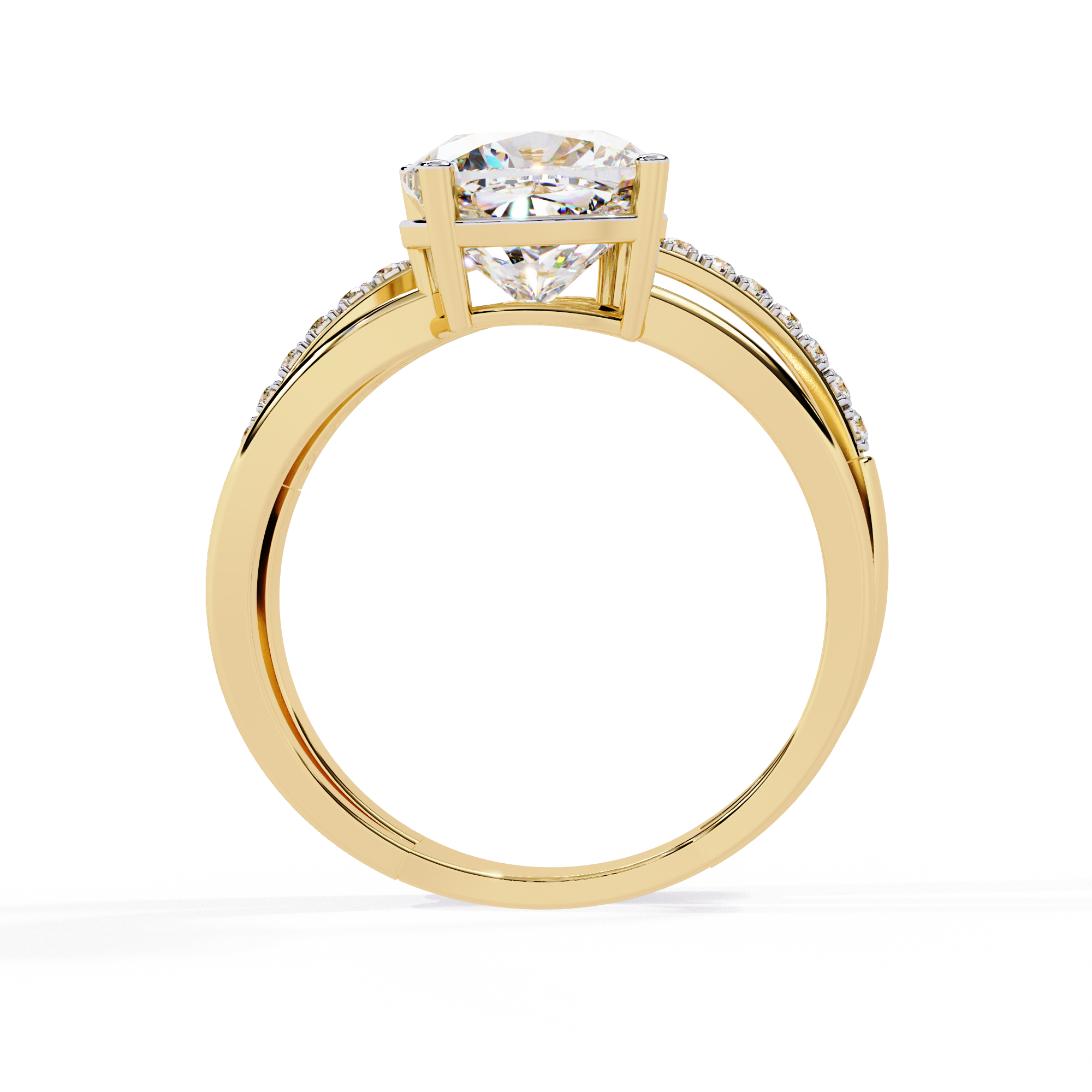 WOKE ™ 1.63 CARAT VVS-EF Lab Grown Diamond ring in 14/18k Gold| WOKE