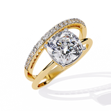 WOKE ™ 1.63 CARAT VVS-EF Lab Grown Diamond ring in 14/18k Gold| WOKE