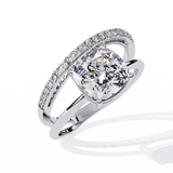 WOKE ™ 1.63 CARAT VVS-EF Lab Grown Diamond ring in 14/18k Gold| WOKE