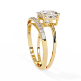WOKE ™ 1.63 CARAT VVS-EF Lab Grown Diamond ring in 14/18k Gold| WOKE