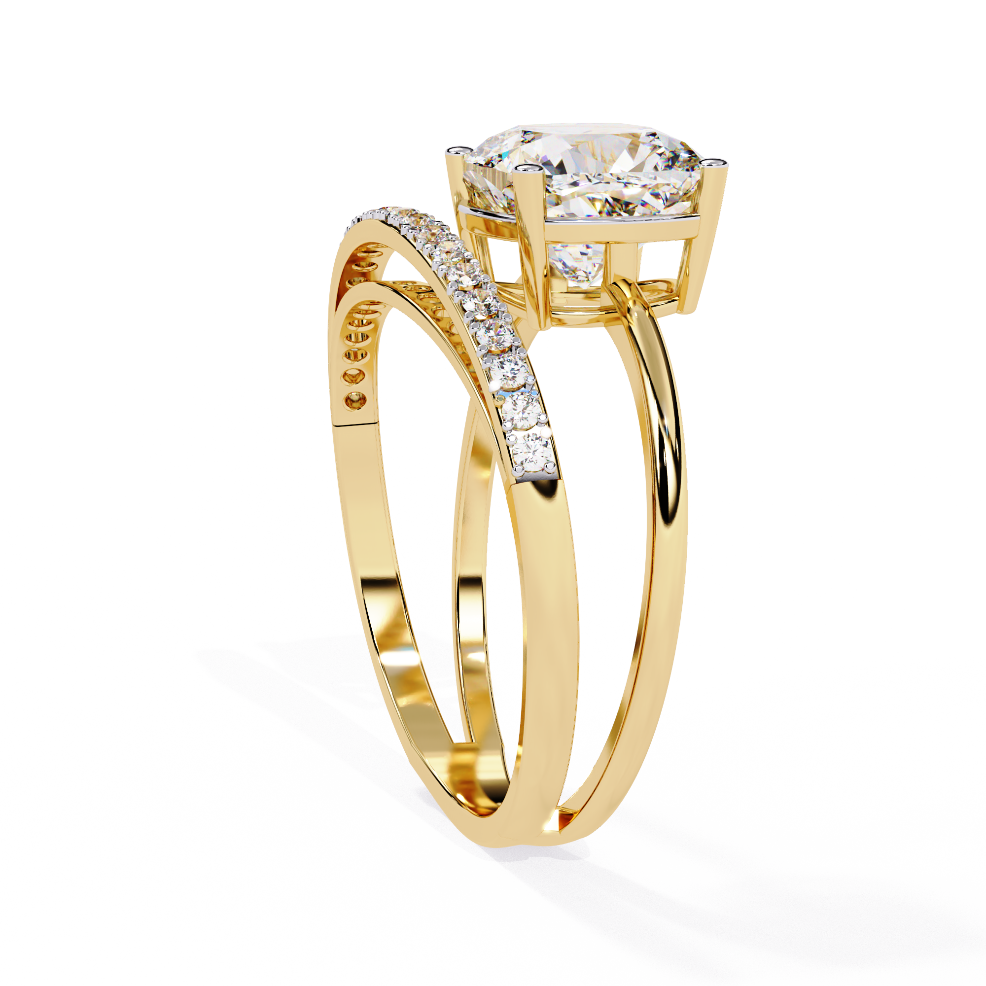 WOKE ™ 1.63 CARAT VVS-EF Lab Grown Diamond ring in 14/18k Gold| WOKE