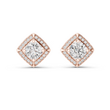 4.028 CT Round Cut Moissanite Studs in 9K Gold/925 Silver|WOKE