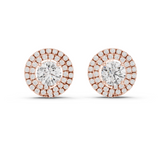 3.42 CT Round Moissanite Stud in 9K Gold/925 Silver | WOKE