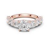 1.5 CT Round Moissanite Ring in 9K Gold/925 Silver |WOKE