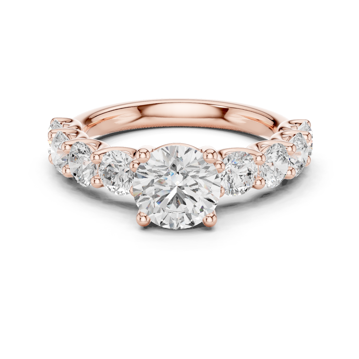 1.5 CT Round Moissanite Ring in 9K Gold/925 Silver |WOKE