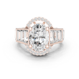 0.152 CT Round Cut Lab Grown Diamond Ring| WOKE
