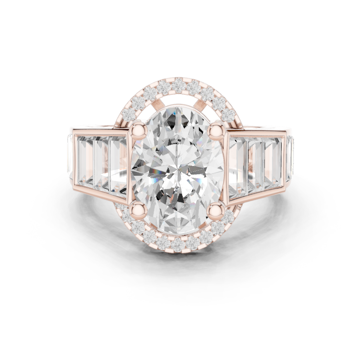 0.152 CT Round Cut Lab Grown Diamond Ring| WOKE