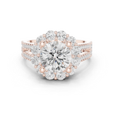 3.14 CT Round Cut Lab Grown Diamond Ring