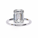 0.9 CT Emerald Cut Ring in 14K Gold  | WOKE