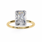 WOKE ™ 1.10 CARAT VVS-EF Radiant Lab Grown Diamond ring in 9K/14K/18k Gold
