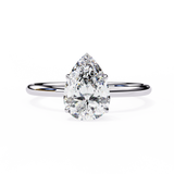 1 CT Pear Cut Lab Grown Diamond Ring in 9K Gold/14K Gold | WOKE