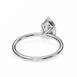 1 CT Pear Cut Lab Grown Diamond Ring in 9K Gold/14K Gold | WOKE
