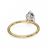 1 CT Pear Cut Lab Grown Diamond Ring in 9K Gold/14K Gold | WOKE