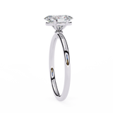 1 CT Oval Lab Grown Diamond Ring in 9K Gold/14K Gold  | WOKE