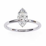 1 CT Marquise Cut Lab Grown Diamond Ring in 9K Gold/14K Gold | WOKE