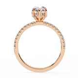 1.5 CT Marquise Solitaire Lab Grown Diamond Ring in 9K Gold/14K Gold |WOKE