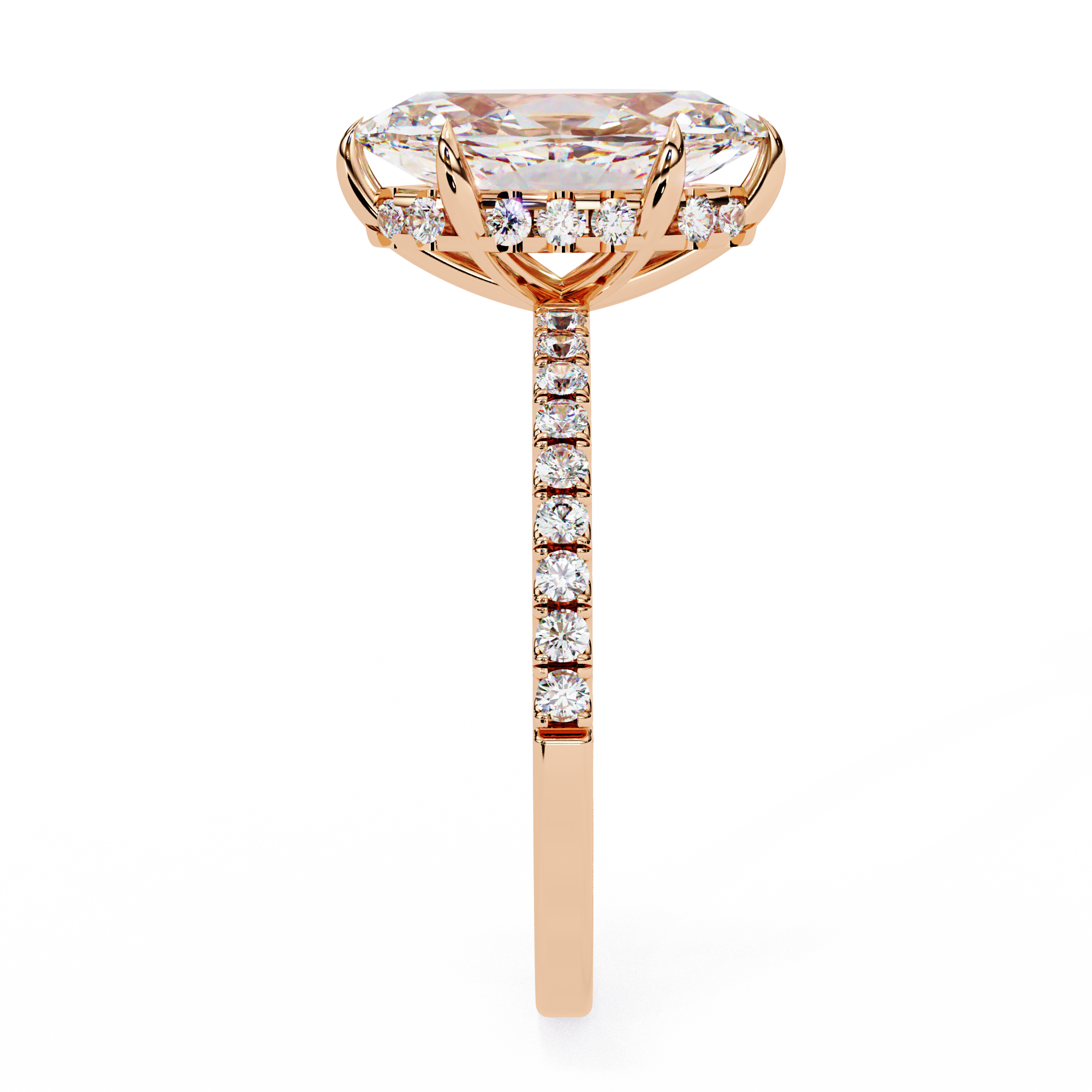 1.5 CT Marquise Solitaire Lab Grown Diamond Ring in 9K Gold/14K Gold |WOKE