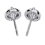 WOKE ™ 2.22 CT VVS-F Lab Grown Round cut Diamond Studs in 14/18k Gold