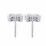 WOKE ™ VVS-F Lab Grown .650 Carat Marquise cut Diamond earrings in 14/18k Gold