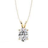 WOKE ™ VVS-F Lab Grown 1.50 Carat Oval cut Diamond pendant No-Chain