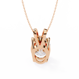 WOKE ™ VVS-F Lab Grown 1.50 Carat Oval cut Diamond pendant No-Chain