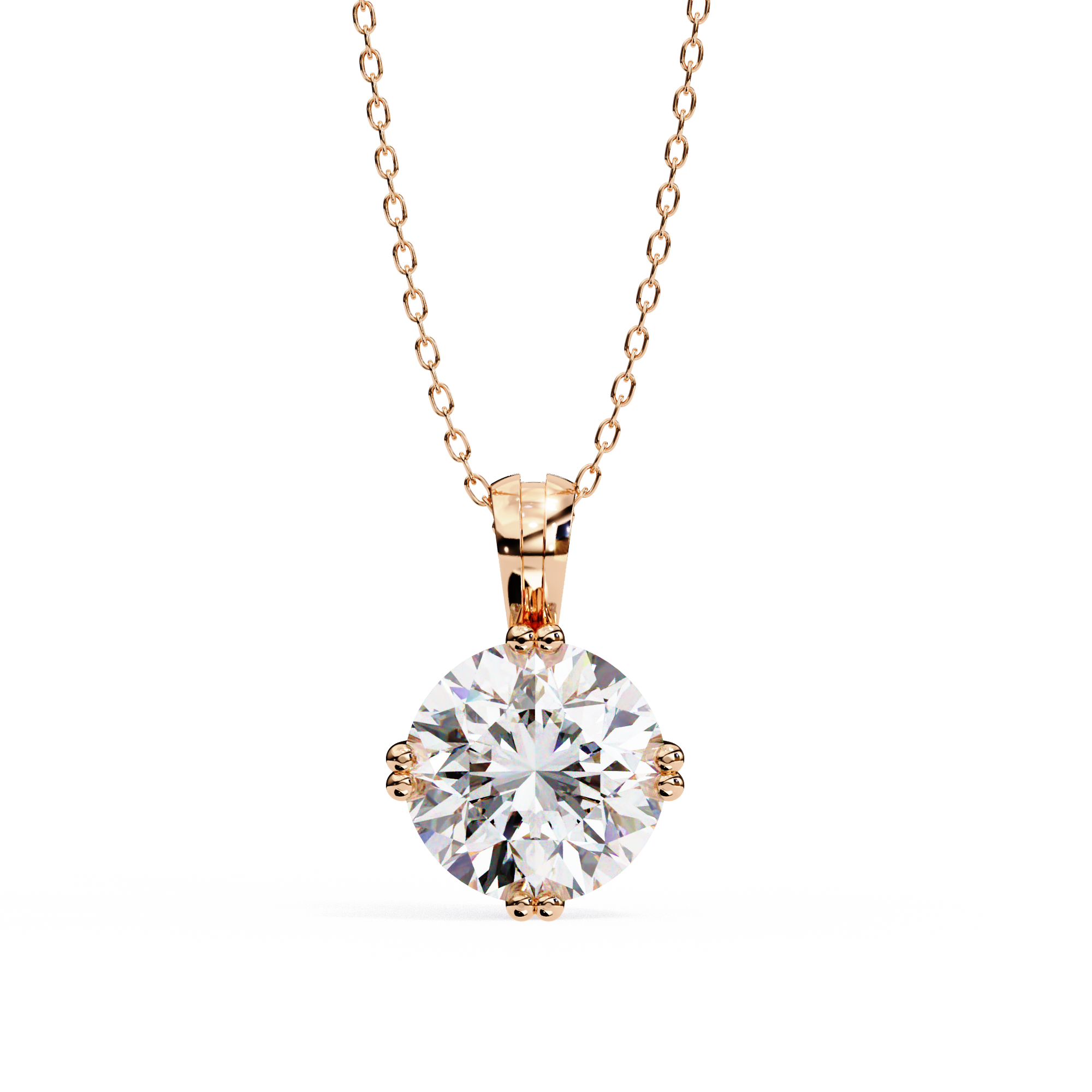 WOKE™️ Classic 8 prong solitaire ( No Chain)