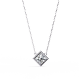 WOKE ™ VVS-F Lab Grown 0.50 Carat Princess cut Diamond pendant | (No chain)