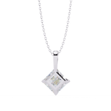 WOKE ™ VVS-F Lab Grown 1.00 Carat Princess cut Diamond pendant | ( No chain)