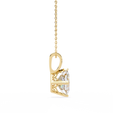 WOKE ™ VVS-F Lab Grown 1.00 Carat Princess cut Diamond pendant | ( No chain)