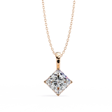 WOKE ™ VVS-F Lab Grown 1.00 Carat Princess cut Diamond pendant | ( No chain)